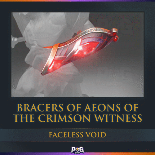 Bracers of Aeons of the Crimson Witness (Faceless Void Immortal) Dota 2