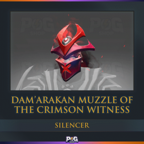 Dam'arakan Muzzle of the Crimson Witness (Silencer Immortal) Dota 2