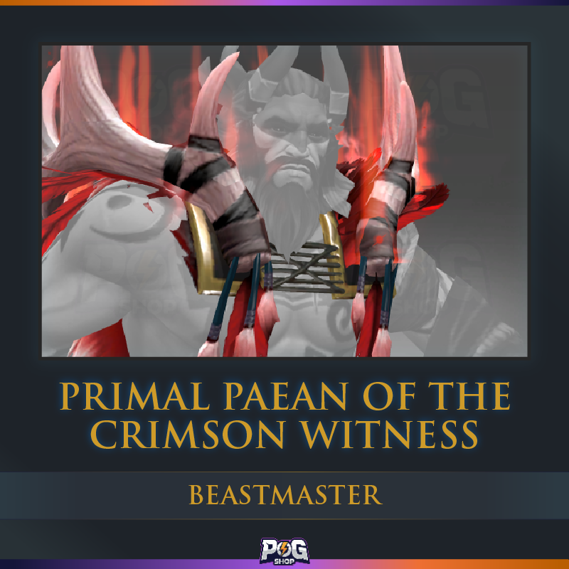 Primal Paean of the Crimson Witness (Beastmaster Immortal) Dota 2