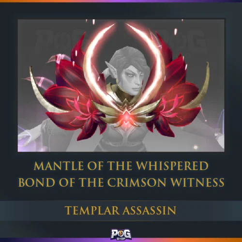 Mantle of the Whispered Bond of the Crimson Witness (Templar Assassin Immortal) Dota 2